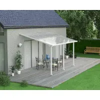 Canopia Aluminium Terrassenüberdachung Olympia Weiß 295x425x305 cm