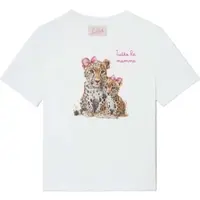MC2 SAINT BARTH Elly Girl Cotton Tshirt leopard tutta mamma 01n emb (00299L) 10 yrs