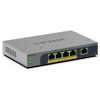 Netgear GS105EPP, Unmanaged, Gigabit Ethernet (10/100/1000), Vollduplex, Power over Ethernet (PoE), Desktop-/Wandmontage