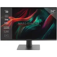 Mars Gaming MV-24, 61 cm (24"), 1920 x 1080 Pixel, Full HD, LED, 1 ms, Schwarz