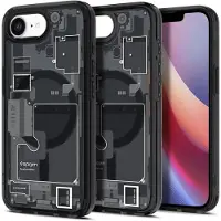Spigen Ultra Hybrid Zero One MagFit Hülle für iPhone 16e 2025, kompatibel mit MagSafe-Zubehör - Schwarz