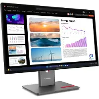 Lenovo ThinkVision P24Q-40 Monitor, 60,5 cm (23.8"), 2560 x 1440 Pixel, Quad HD, LCD, 6 ms, Schwarz