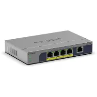 Netgear GS105P, Unmanaged, Gigabit Ethernet (10/100/1000), Vollduplex, Power over Ethernet (PoE), Desktop-/Wandmontage