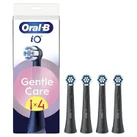 Oral-B Gentle Care Ersatzbürsten weich 4 Stück, schwarz.