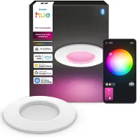 Philips Hue - White & Color Ambiance Slim Einbaustrahler S - Weiß - 90mm cutout, 19mm profile