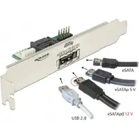 DeLOCK Slotblech 1 x eSATApd 5 V / 12 V