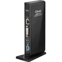 Club 3D CLUB3D USB Gen1 Type A Dual Display Docking Station, Kabelgebunden, USB 3.2 Gen 1 (3.1 Gen 1) Type-A, 1.4a, 3,5 mm, USB Typ-B, 10,100,1000 Mbit/s