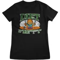 Garfield Shirt "Diet is "Die" With a "T" Girly Tee" in Schwarz | Gr.: L
