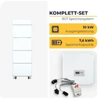 Rct power Storage DC 10.0 LAN Hybrid-Wechselrichter 10 kW mit Battery 7,6 kWh | Hochvolt-Speichersystem | 3-phasig