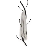 DanDiBo Ambiente DanDiBo Wandgarderobe Schwarz Metall 93861 Flora Garderobe Wand Garderobenhaken Flurgarderobe Kleiderhaken Hakenleiste