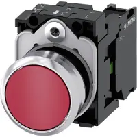Siemens Pushbutton 22mm red 1NO