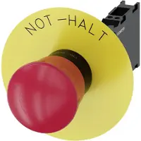 Siemens Emergency stop 22mm round red 40mm