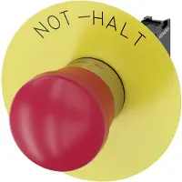Siemens EMERGENCY STOP mushroom pushbutton, 22 m