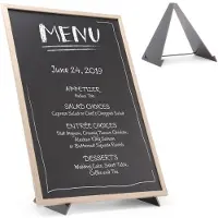 Hendi Tischtafel Mit Fuß Schild Schwarz