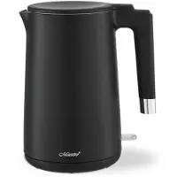 Maestro Eleganter schwarzer Wasserkocher 1,7l 1800W MR-026-BLACK