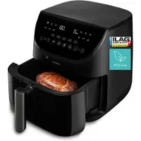 Medion Airfryer XXL 6.6 L - Heißluftfritteuse mit Fleischthermometer, leiser Betrieb, Automatikprogramme mit abgestimmten Lüfterstufen, PFAS-freie Antihaftbeschichtung