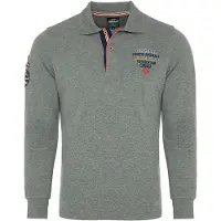 Carisma Herren Langarm-Polo CRI-3438 Grey XXL