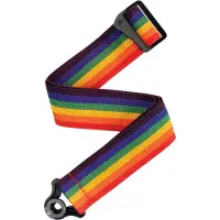 Daddario PWSAL411 Auto Lock Polypro Gitarrengurt Regenbogen
