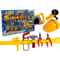 Leantoys Lean Toys Werkzeugset Spielzeug Set Schraubenzieher Werkstatt Helm Bohrmaschine, Größe:UNIVERSAL