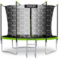 Neo-Sport Gartentrampolin 183 cm (6 Fuß) mit Innennetz und Leiter