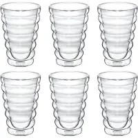 Wilmax England Wilmax Doppelwandiges Thermoglas – 400 ml (13 fl oz), 6er Set