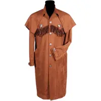 Thetru Herren Mantel Western, braun