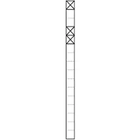 Siedle S. & Soehne Kommunikations-Stele 1,6m dgr/gli 1+2Mod KSF 616-1/