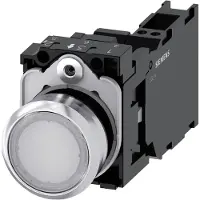 Siemens Drucktaster 1f ws rnd Ř22mm 1S 1Ö 1W 3SU1153-0AB60-3FA0