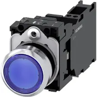 Siemens Drucktaster 1f bl rnd Ř22mm 1S 1Ö 1W 3SU1153-0AB50-3FA0