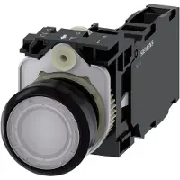 Siemens Drucktaster 1f ws rnd Ř22mm 1S 1Ö 1W 3SU1102-0AB60-1FA0