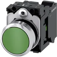 Siemens Drucktaster 1f gn rnd Ř22mm 1S 3SU1150-0AB40-3BA0