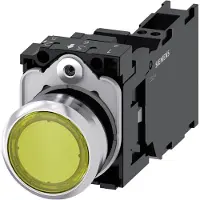 Siemens Drucktaster 1f ge rnd Ř22mm 1S 1Ö 1W 3SU1152-0AB30-3FA0