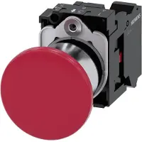 Siemens Drucktaster 1f rt rnd Ř22mm 1Ö 40x26,5mm 3SU1150-1BA20-3CA0