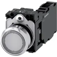 Siemens Drucktaster 1f kl rnd Ř22mm 1S 1Ö 1W 3SU1150-0AB70-1FA0
