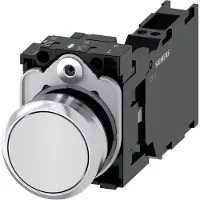 Siemens Drucktaster 1f ws rnd Ř22mm 1S 1Ö 1W 3SU1150-0AB60-3FA0