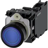 Siemens Drucktaster 1f bl rnd Ř22mm 1S 1Ö 1W 3SU1102-0AB50-3FA0