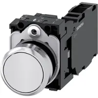 Siemens Drucktaster 1f ws rnd Ř22mm 1S 1Ö 1W 3SU1150-0AB60-1FA0