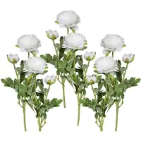 Creativ Green Kunstblume "Ranunkel" für schöne Arrangements wie Sträuße und Gestecke