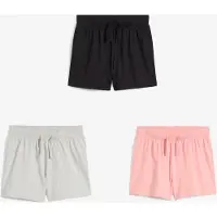 Bonprix Shorts 3er Pack, Regular Fit, aus Baumwolle, verschiedene Größen erhältlich