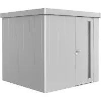 Biohort Gerätehaus 'Neo' silbern 236 x 222 x 236 cm