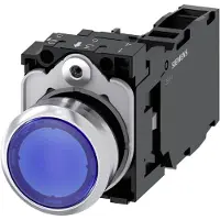 Siemens Drucktaster 1f bl rnd Ř22mm 1S 1Ö 1W 3SU1153-0AB50-1FA0