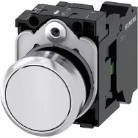 Siemens Drucktaster 1f ws rnd Ř22mm 1S 3SU1150-0AB60-3BA0