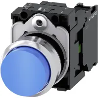 Siemens Drucktaster 1f bl rnd Ř22mm 1S 3SU1150-0BB50-1BA0