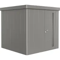 Biohort Gerätehaus 'Neo' quarzgrau-metallic 236 x 236 x 222 cm