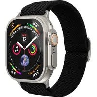 Vonmählen Classic Nylon Loop Armband für Apple Watch | 44/45/46/49 mm - Schwarz