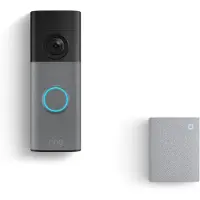 Ring Battery Video Doorbell - Retinal 2K & Chime (3rd Gen) - Speckled Grey