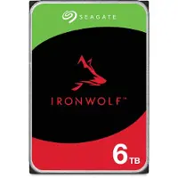 Seagate IronWolf ST6000VN006, 6 TB, 5400 RPM, 256 MB, 3.5", Serial ATA III