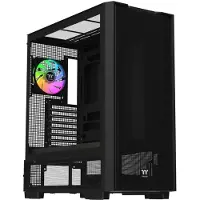 Thermaltake S380 TG ARGB, Midi Tower, PC, Schwarz, ATX, EATX, micro ATX, Mini-ITX, SPCC, Gehärtetes Glas, Gaming