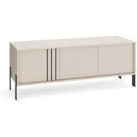 Masseno TV-Schrank VALOZA 150 cm Fernsehschrank mit 3 Türen TV-Lowboard für Wohnzimmer Modern 150x40x57 cm Kaschmir