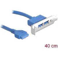 DeLOCK low profile Slotb. 2x USB 3.0 zu USB 3.0 19Pin Header
